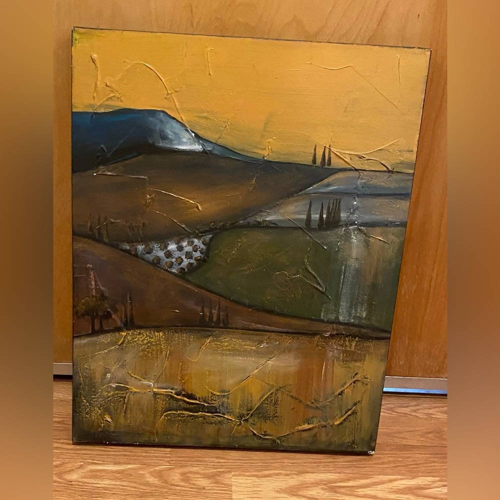 🎭SIGNED ORIGINAL OIL CANVAS PAINTING - SHANE TOWNLEY 20x16
